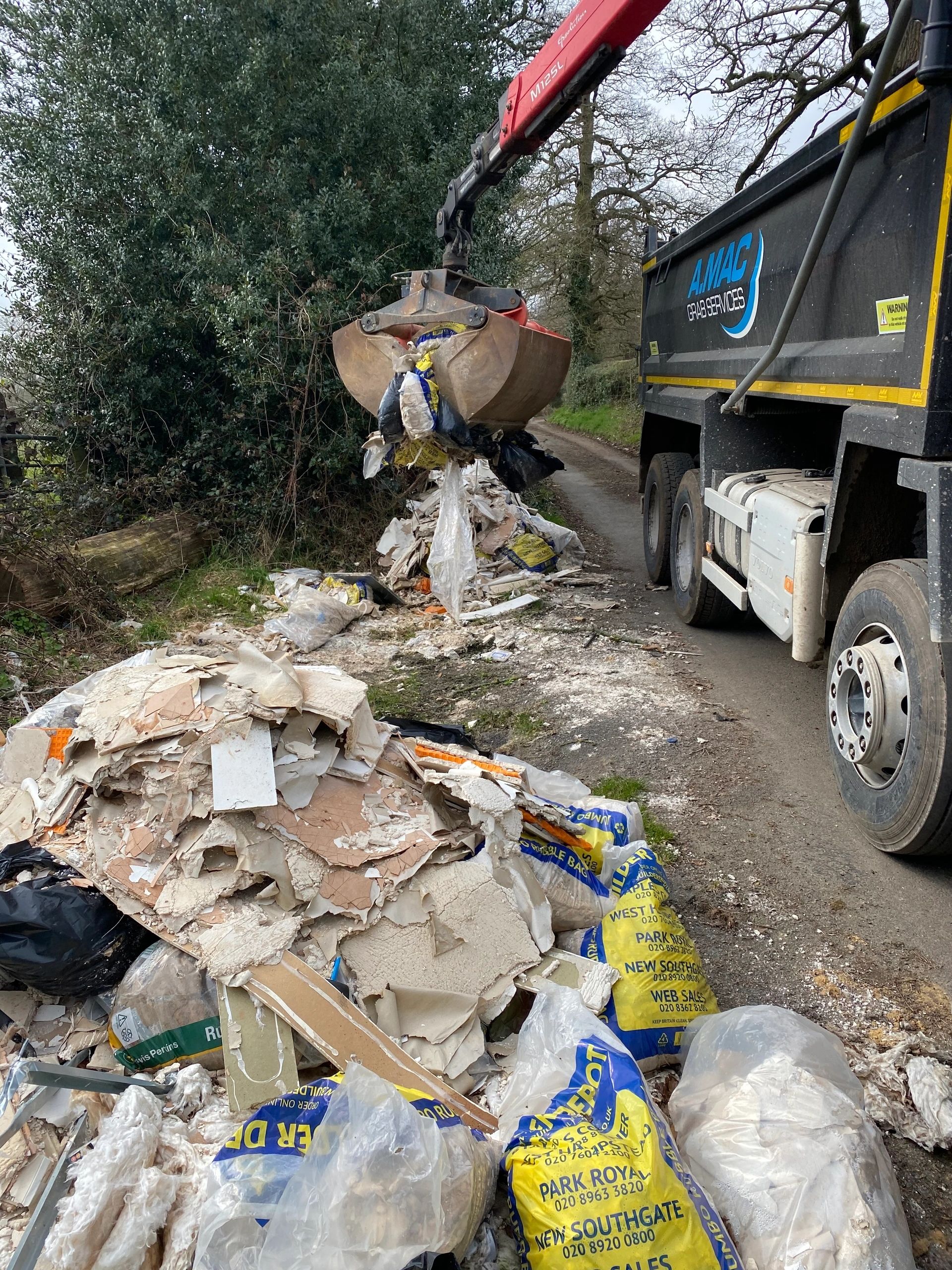 A Mac Grab Hire vehicle